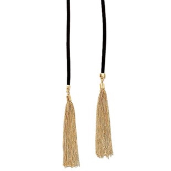 NEW Stella & Dot Gold Eliza Fringe with Tassels 3 In 1 Necklace or Bracelet - Picture 3 of 6